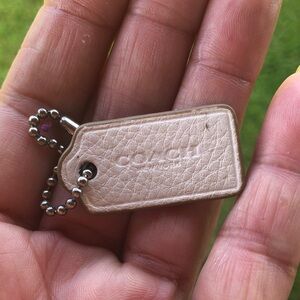 Coach Leather Keychain tiny one